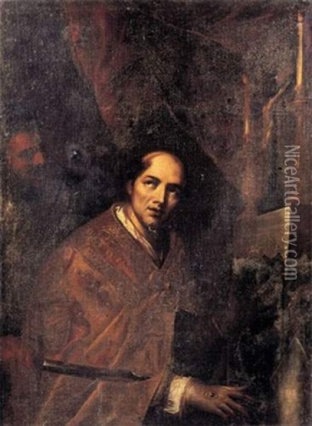 Le Martyr De Saint Thomas Becket Oil Painting - Paolo Domenico Finoglia