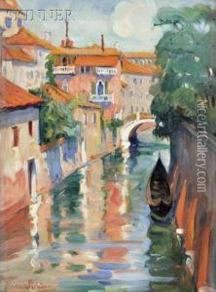 Rio Della Salute, Venice Oil Painting - Dixie Selden