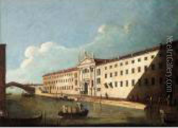 Venice, A View Of The Rio Mendicanti Oil Painting - Francesco Guardi