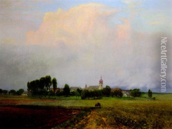 Landschaft Oil Painting - Thomas Leitner