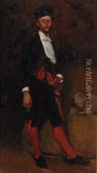Boy In Spanishcostume Oil Painting - Willem de Zwart