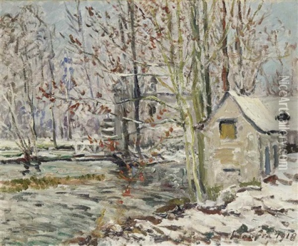 Paysage D'hiver Oil Painting - Maxime Maufra