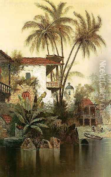 Old Panama 1883 Oil Painting - Edwin Deakin