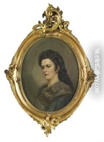 Kaiserin Elisabeth Von Osterreich Oil Painting - Hans Bitterlich