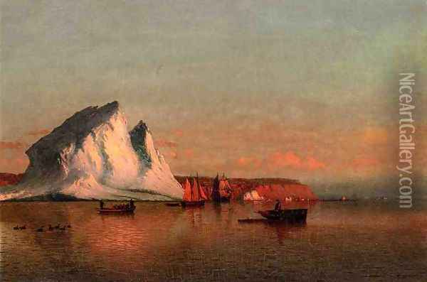 A Calm Afternoon, the Coast of Labrador Oil Painting - William Bradford