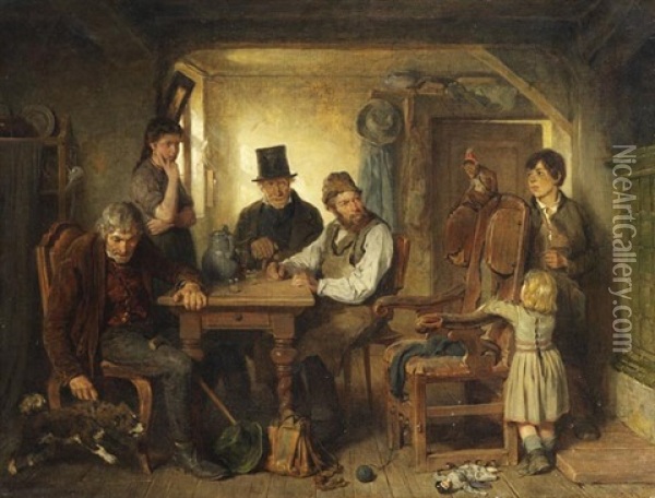 In Der Stube Oil Painting - Hugo Wilhelm Kauffmann