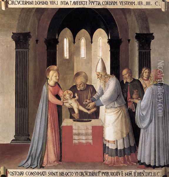 Circumcision Oil Painting - Giotto Di Bondone
