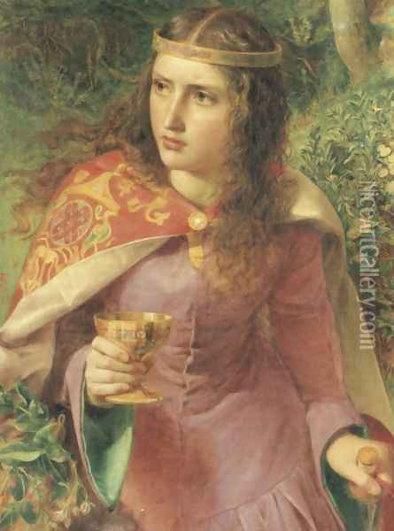 Queen Eleanor Oil Painting - Anthony Frederick Sandys