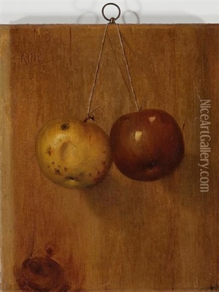 Apples (+ Peanuts; 2 Works) Oil Painting - Albert Francis King