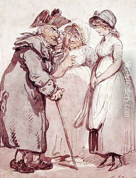 The Introduction, 1800 Oil Painting - George Derville Rowlandson