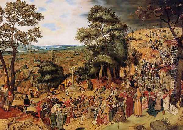 The Way of the Cross Oil Painting - Pieter the Elder Bruegel