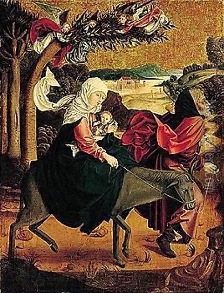 The Flight Into Egypt Oil Painting - German Unknown Masters