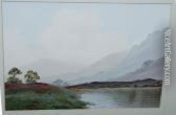Lakeland Scene Oil Painting - Frederick John Widgery