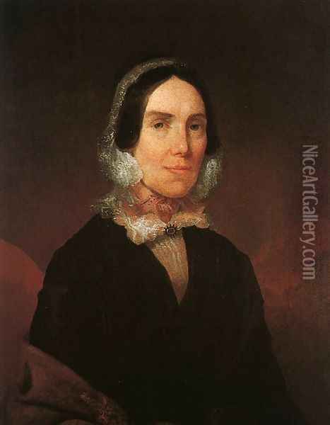 Elizabeth Hunter Strother 1837 Oil Painting - David Hunter Strother