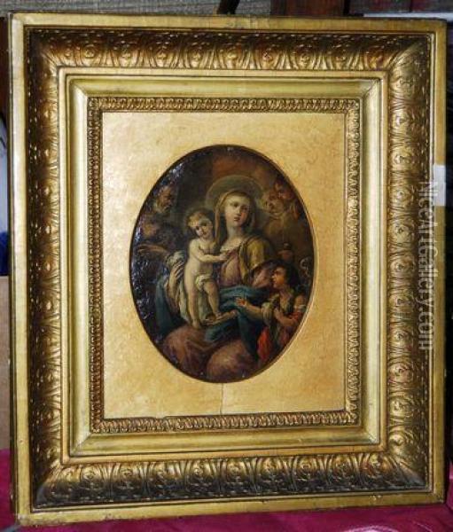 Sacra Famiglia E San Giovannino Oil Painting - Francesco Trevisani