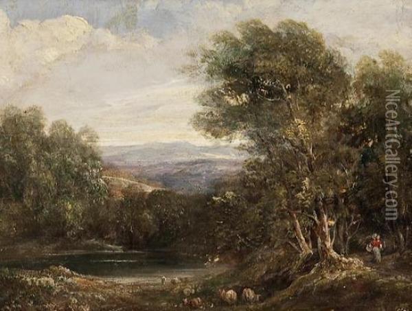 Scottish Landscape Oil Painting - Patrick, Peter Nasmyth