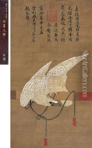 White Eagle Oil Painting -  Emperor Huizong
