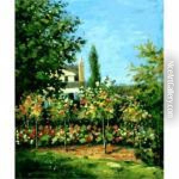 Apple Trees In Bloom Oil Painting - Claude Oscar Monet