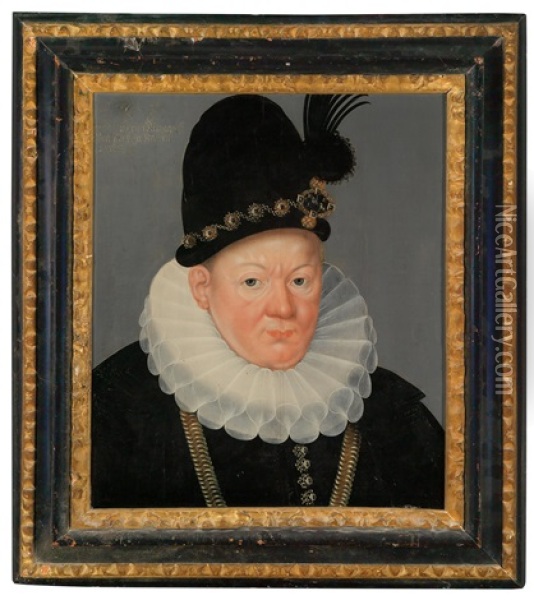 Bildnis Des Herzogs Albrecht Friedrich Von Preusen (1553-1618) Oil Painting - Heinrich Bollandt