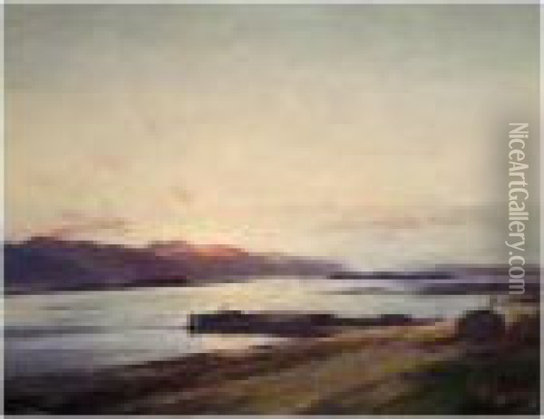 Loch Linnhe Oil Painting - David Young Cameron