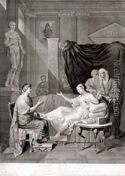 The Interview of Augustus and Cleopatra engraved by Richard Earlom Oil Painting - Anton Raphael Mengs