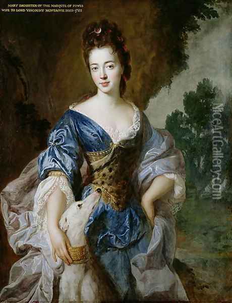 Portrait of Mary d.1725 Daughter of the 1st Marquis of Powis, as Diana Oil Painting - Francois de Troy