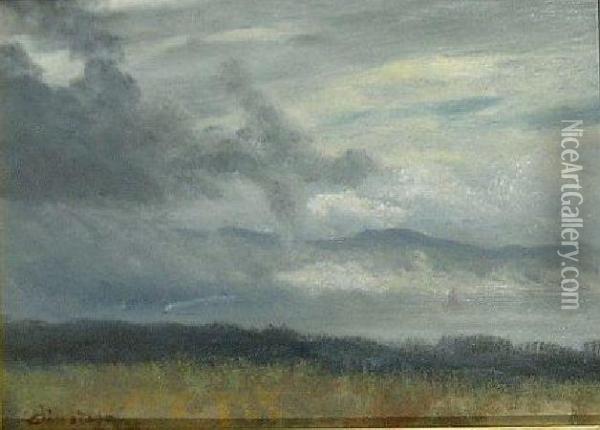 Hudson River Oil Painting - Albert Bierstadt