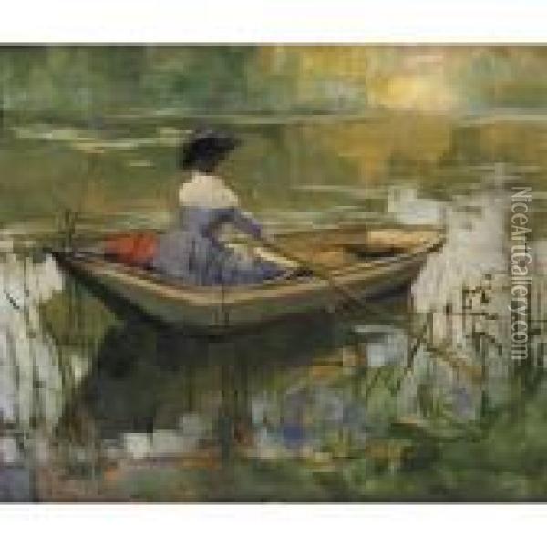 A Summer Afternoon - Sketch Oil Painting - John Lavery