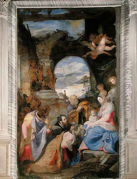 Adoration of the Magi Oil Painting - Federico Zuccaro