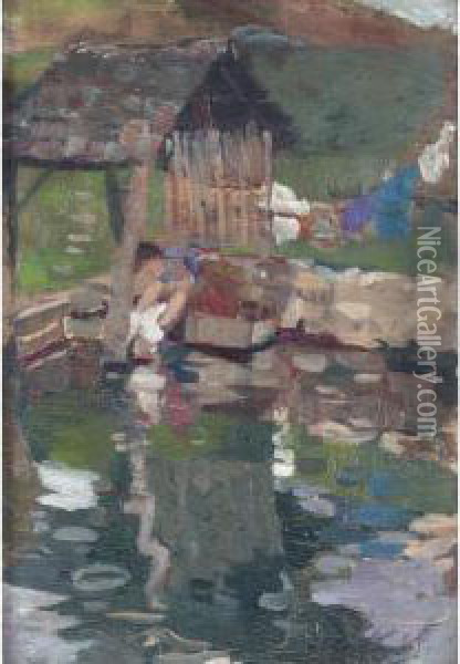 Annecy Oil Painting - Edith Oenone Somerville