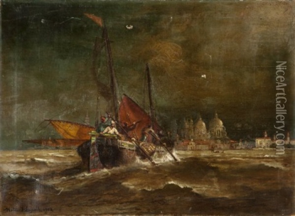 The Coming Storm Oil Painting - Walter Franklin Lansil