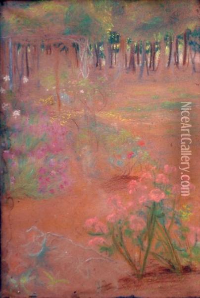 Le Bois Fleuri Oil Painting - Raphael-Leon Leguilloux