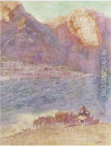 Delphi Oil Painting - Franz Bernard Gailliard