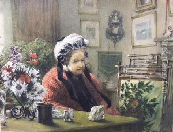 Portrait Of Mrs Beever Oil Painting - William Gersham Collingwood
