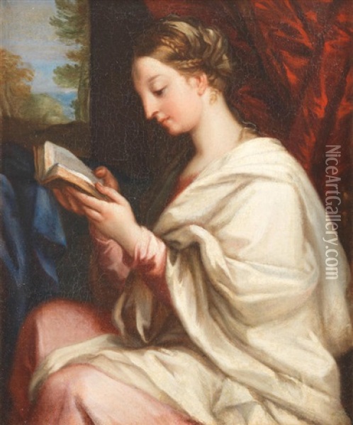 The Madonna Reading Oil Painting - Carlo Maratta