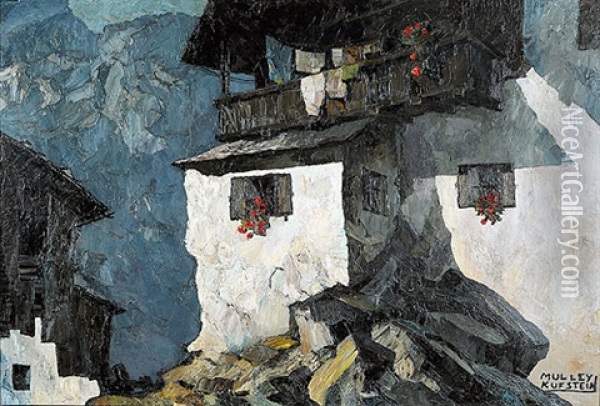 Am Berghang Ii Oil Painting - Oskar Mulley