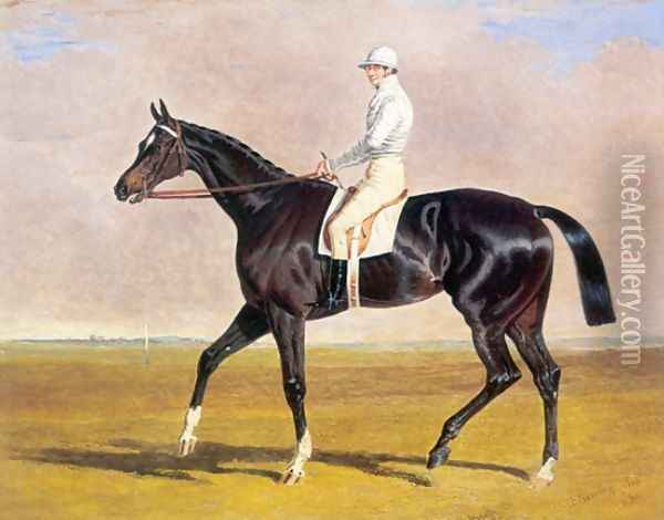 Lucetta with Jockey Up 1834 Oil Painting - John Frederick Herring Snr
