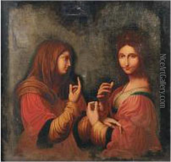 Modesty And Vanity Oil Painting - Bernardino Luini