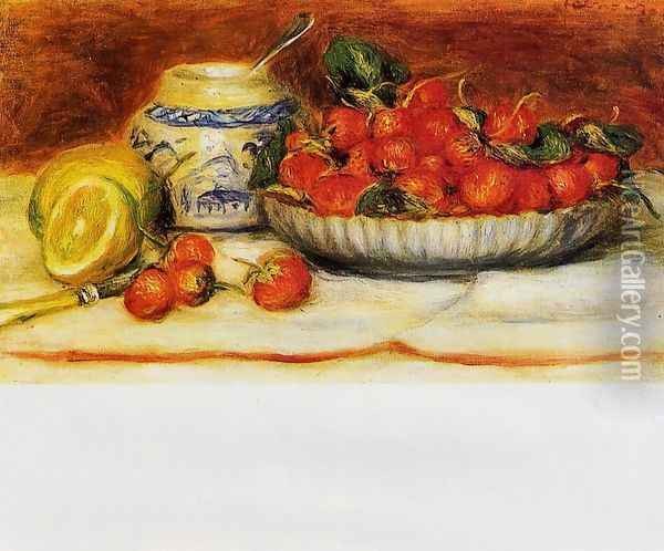 Strawberries Oil Painting - Pierre Auguste Renoir