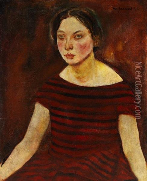 Portrat Einer Dame Oil Painting - Willy Jaeckel