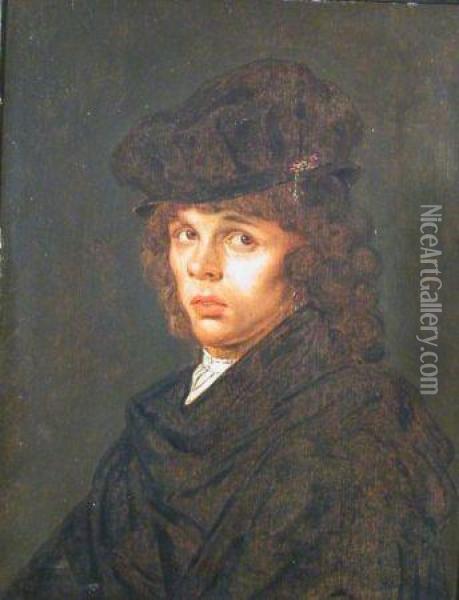 Portrait Of A Young Man Oil Painting - Pieter Harmensz Verelst
