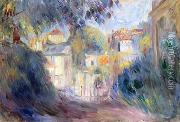 Landscape with Red Roofs Oil Painting - Pierre Auguste Renoir