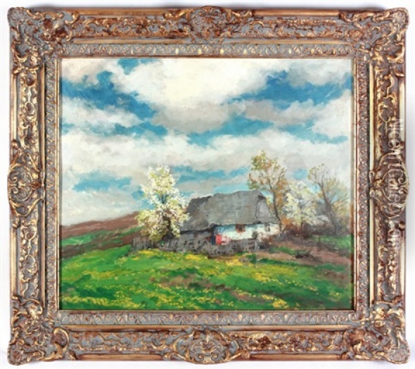 Samota Na Jare Oil Painting - Gustav Macoun