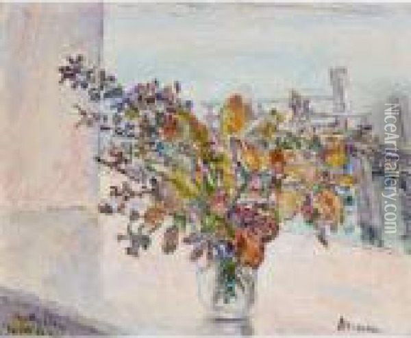 Bouquet De Feuilles Mortes Oil Painting - Georges Morren