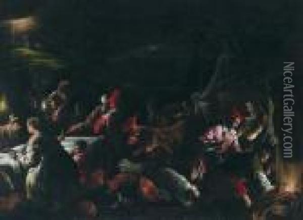 La Oracion En El Huerto Oil Painting - Jacopo Bassano (Jacopo da Ponte)