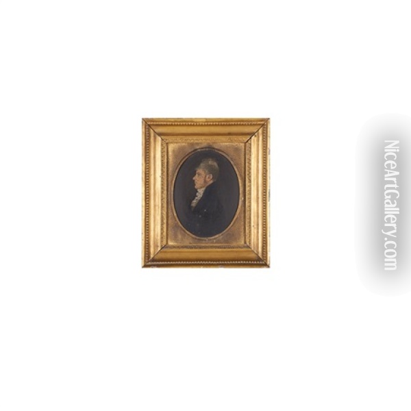 Portrait Of A Gentleman, 1808 Oil Painting - Jacob Eichholtz