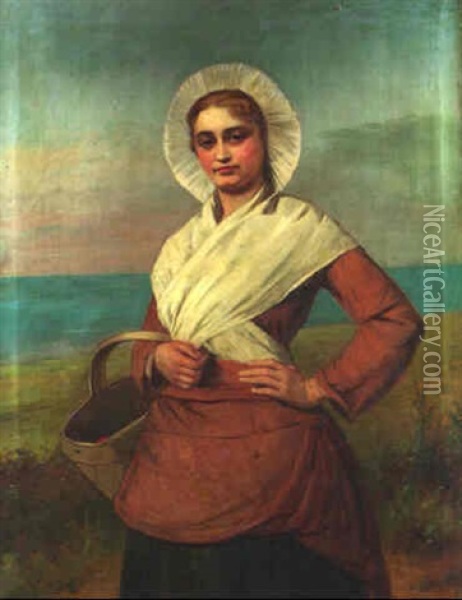 By The Sea Oil Painting - Charles Sillem Lidderdale