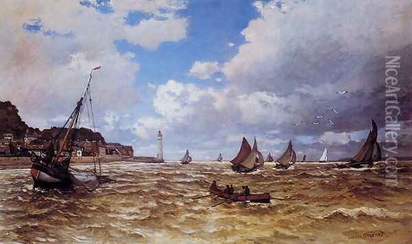 Mouth Of The Seine At Honfleur Oil Painting - Claude Oscar Monet