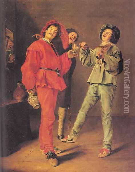 Merry Trio 1629-31 Oil Painting - Judith Leyster