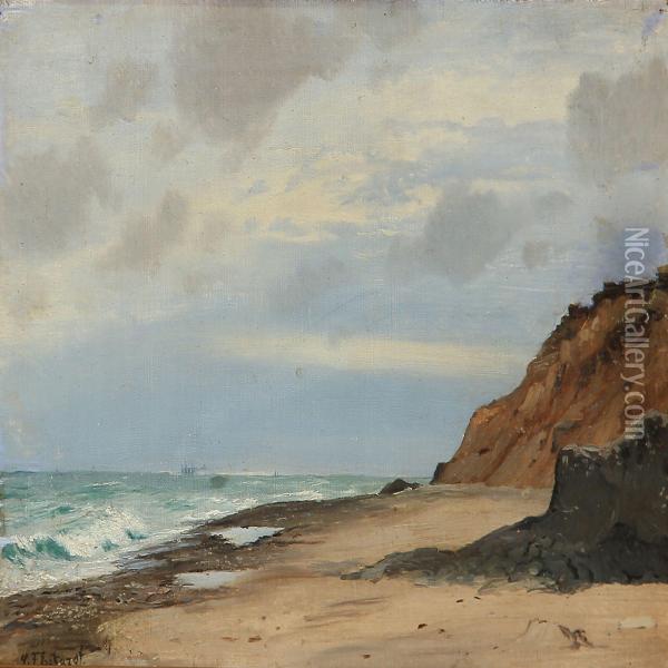 Coastal Scape Oil Painting - Christian Eckardt